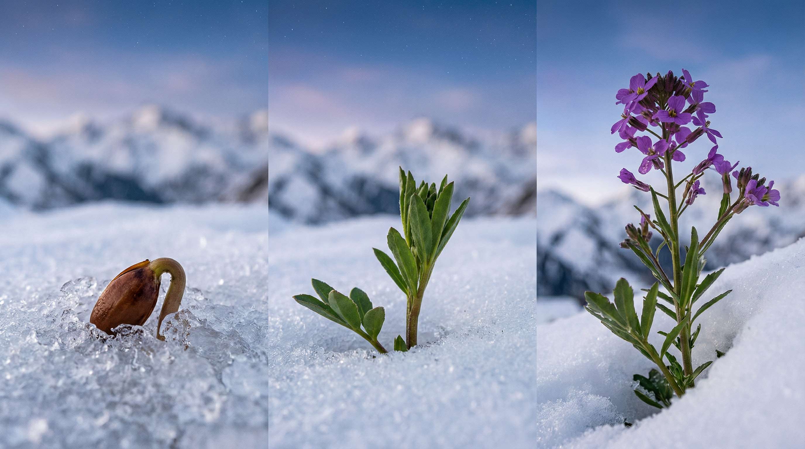 成人小说植物破雪而出延时视频